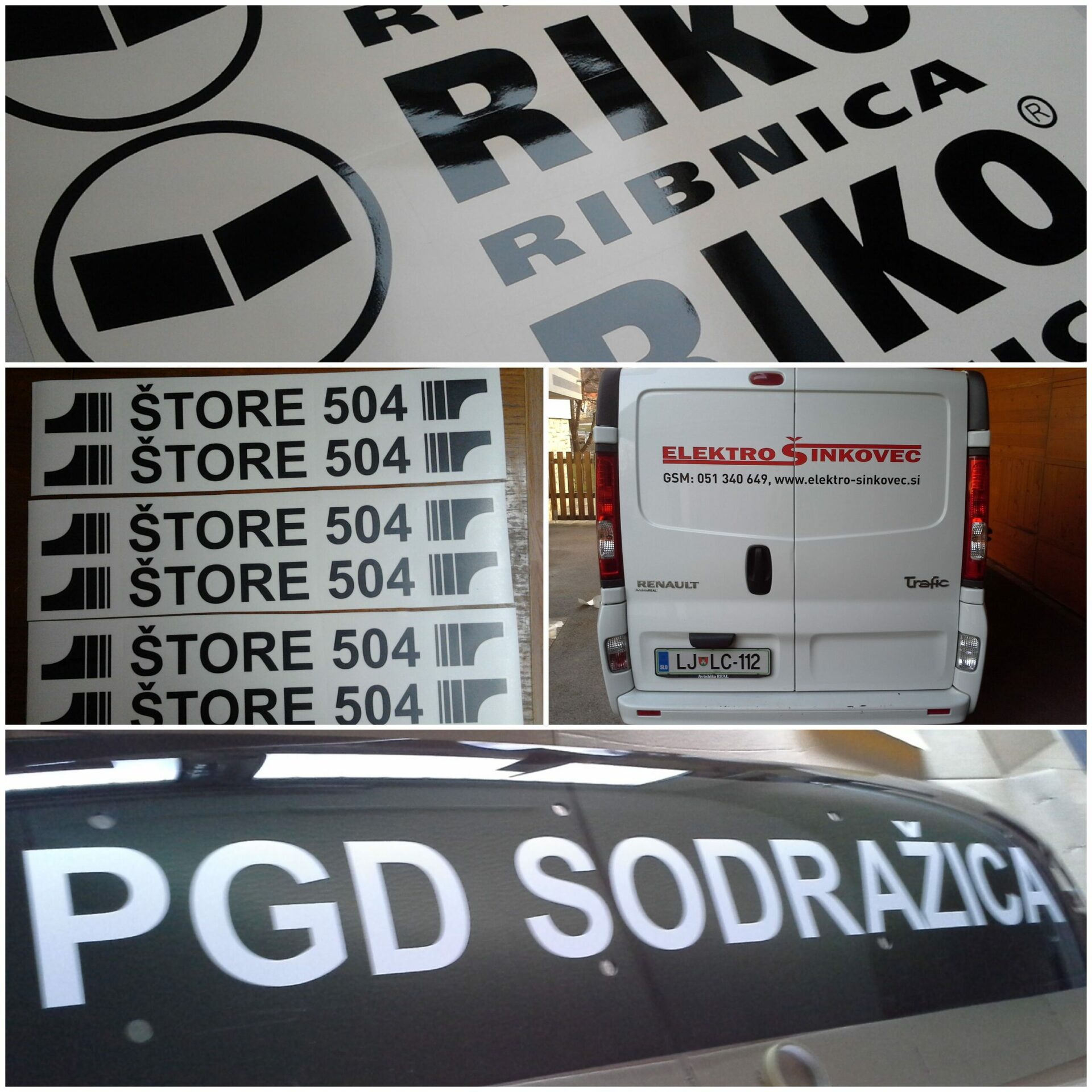 Nalepke iz folije za stroje