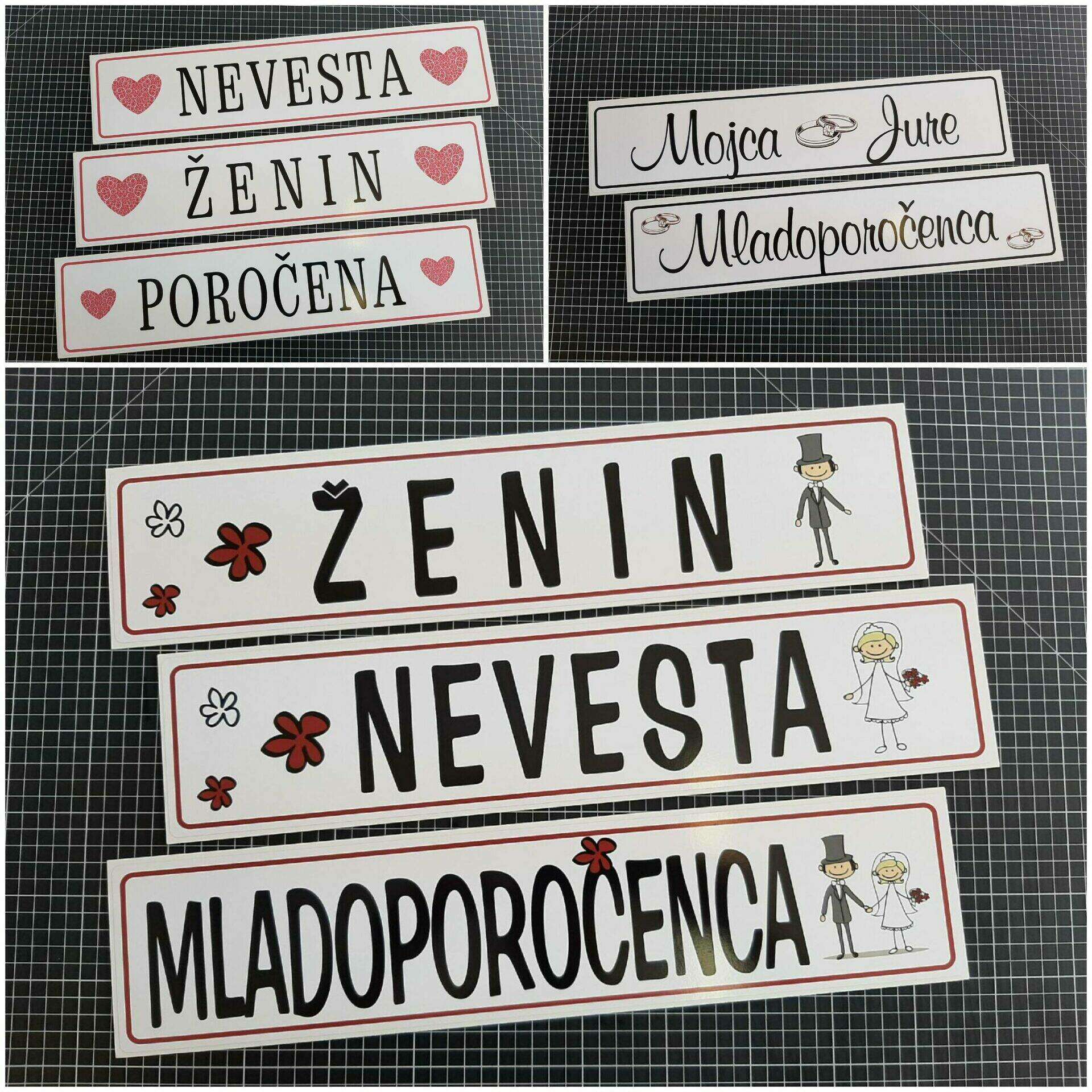 Tablice zenin in nevesta